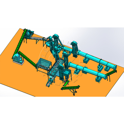 Ball Shape Granules Organic Fertilizer Production Line for Organic Waste Integration