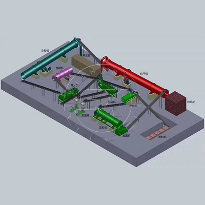 Ball Shape Granules Organic Fertilizer Production Line for Organic Waste Integration