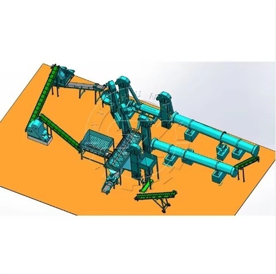 Complete Organic Fertilizer Fermentation Production Line for Round Ball Press Pellet
