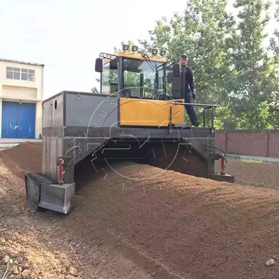 Transform Animal Manure into Bio Fertilizer with 2400mm Working Width Compost Turner