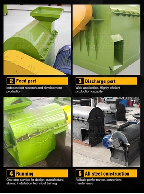 FERTILIZER Technology Semi Wet Material Crusher for Farm Chicken Manure and Rice Straw