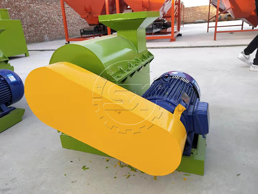 FERTILIZER Technology Semi Wet Material Crusher for Farm Chicken Manure and Rice Straw
