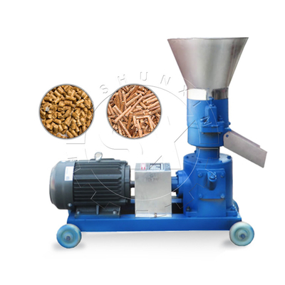 Poultry Manure Pelletizer 380V Adjustable Flat Die Chicken Poop Pellet Making Machine