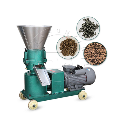 Poultry Manure Pelletizer 380V Adjustable Flat Die Chicken Poop Pellet Making Machine