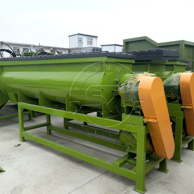 Continuous Production Double-shaft Mixer with Even Mixing and Automatic Discharge