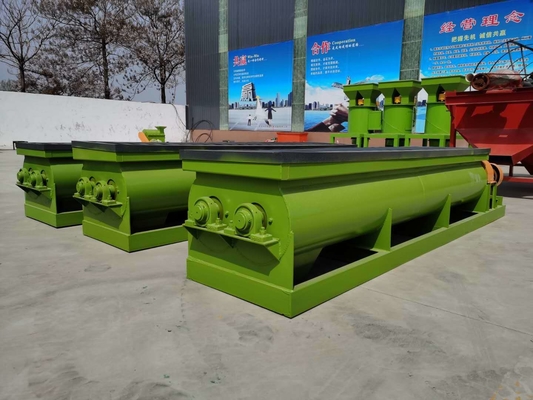 Continuous Production Double-shaft Mixer with Even Mixing and Automatic Discharge