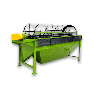 Compost Trommel Vibrating Screen Drum Screen Machine with Hitting Cleaning Device