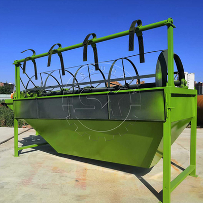 Compost Trommel Vibrating Screen Drum Screen Machine with Hitting Cleaning Device