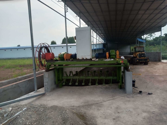 0.75kw Lifting Motor Trough Type Compost Composting Machine for Fast and Fermentation