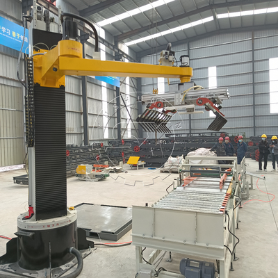 380v Voltage Stainless Steel Material Column Palletizing Robot Arm Type Palletizer