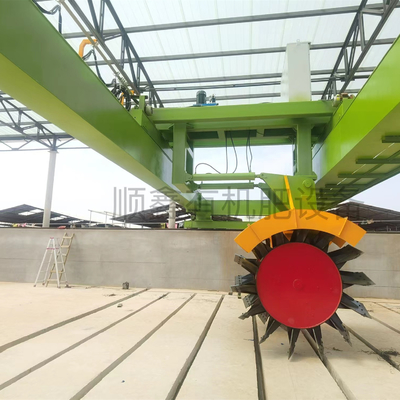 Wheel Type Compost Turner Working width 3-30m Compost Fertilizer Turning Equipment