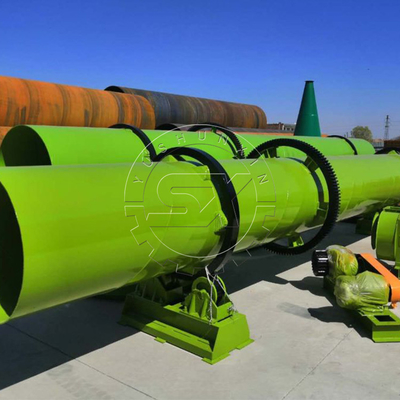 Cow Manure Drying Machine 1-20t/h Rotary Dryer for Fertilizer in Energy Mining
