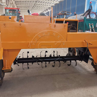 YSX Compost Turner Machine for Fast Composting Working Speed 7.5-8m/min 400-500m3/h