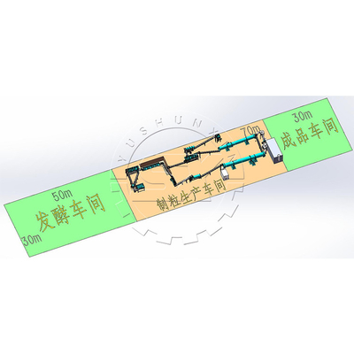 1-8 t/h Capacity Chicken Manure Fertilizer Production Line for Fertilizer Processing