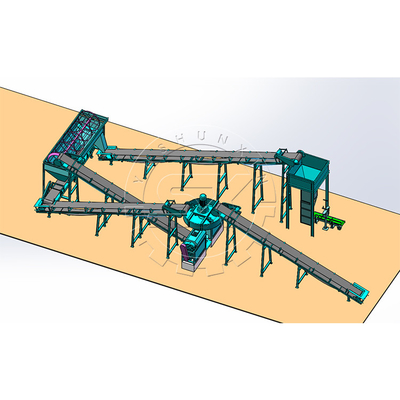 10 Ton Per Hour Phosphate Fertilizer Granular Production Line with Roller Extruding Comminutor