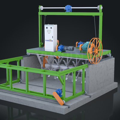 Powerful 1.6 Meters Depth Sawdust Double Screw Groove Turning Machine with 20kW Power
