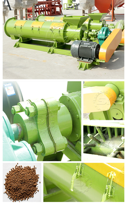 Granulating Function Organic Fertilizer Granulator for Rabbit Dung Compost Pellets