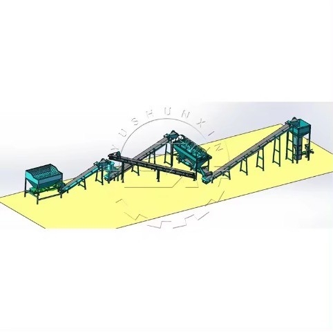 Complete Organic Fertilizer Fermentation Production Line for Round Ball Press Pellet
