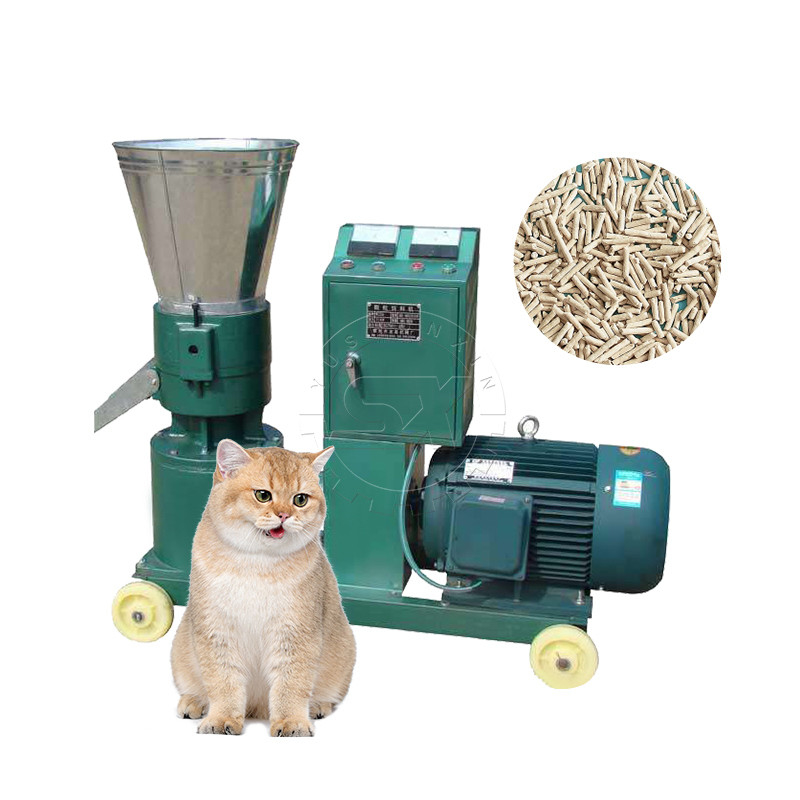 Cat Litter Production Line with Flat Die Granulator and Diverse Raw Material Choices