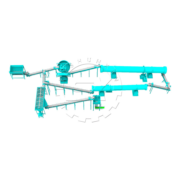 1-8 t/h Capacity Chicken Manure Fertilizer Production Line for Fertilizer Processing